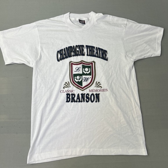 Fruit of the Loom Other - VTG 90's Champagne Theatre Branson USA T Shirt L Fruit O The Loom Single Stitch
